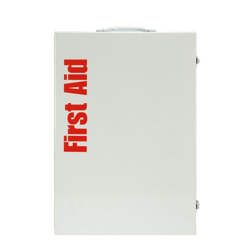 150 Person 4 Shelf First Aid Metal Cabinet, ANSI B+, Type I & II With Medication