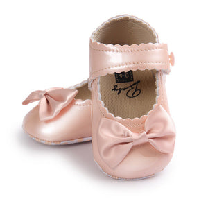 Baby Girl Bowknot Leather Shoes