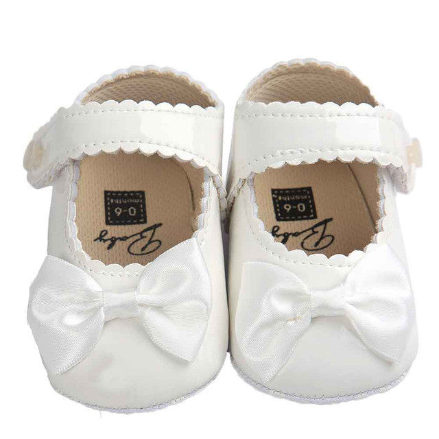 Baby Girl Bowknot Leather Shoes