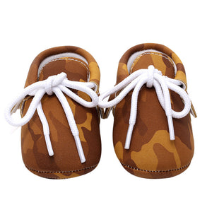 Leather Camouflage Baby Shoes