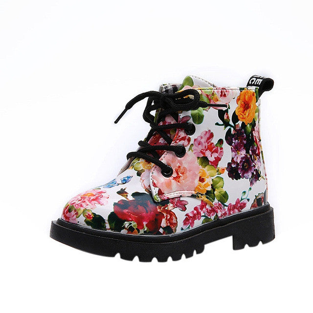 Elegant Floral Flower Children Boots