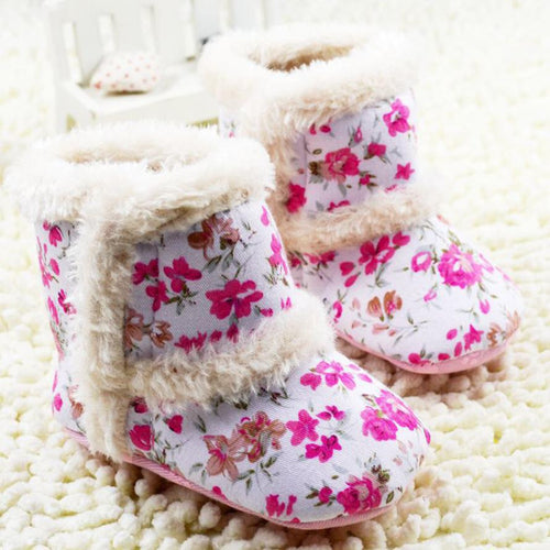 Baby Floral Snow Boots