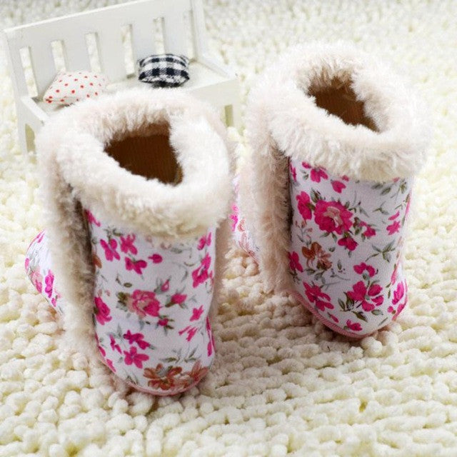 Baby Floral Snow Boots