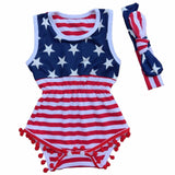 Baby American Flag Romper