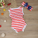 Baby American Flag Romper