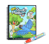 Magic Water Drawing Book Coloring Book Doodle with Magic Pen Painting Board Juguetes For Children Education Drawing Toy