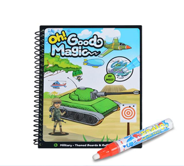 Magic Water Drawing Book Coloring Book Doodle with Magic Pen Painting Board Juguetes For Children Education Drawing Toy