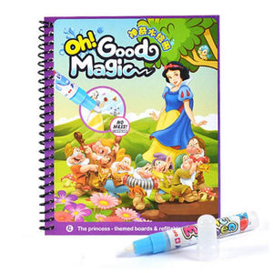 Magic Water Drawing Book Coloring Book Doodle with Magic Pen Painting Board Juguetes For Children Education Drawing Toy