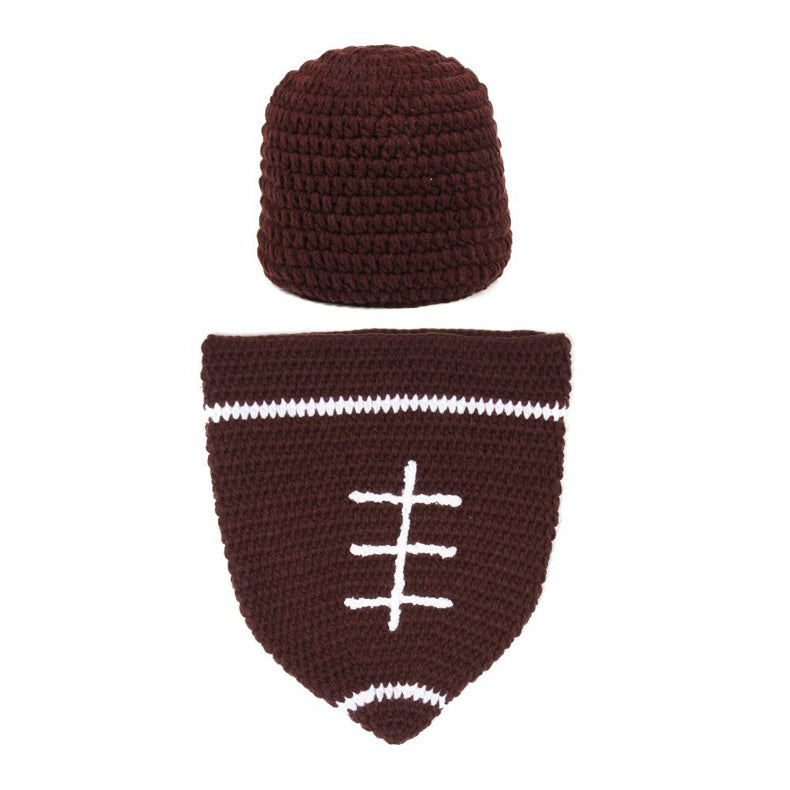 Super Cute Rugby Handmade Photography Props Crochet Outfits