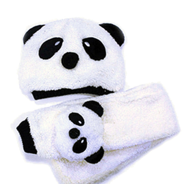 Autumn Winter Panda Warm Hat &Scarf Set