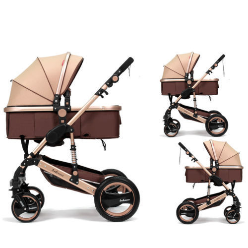 Baby Carriage Stroller Buggy Foldable Stroller Pram Bassinet Belecoo